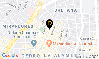 Mapa de Hotel Residencial Lyon en Cali