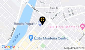 Mapa de Hotel Rio Plaza 40 en Montería