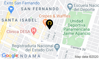 Mapa de Hotel Rivera Plaza en Cali