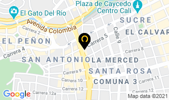 Mapa de Hotel San Antonio Plaza en Cali