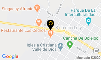 Mapa de Hotel San Diego en Sibundoy
