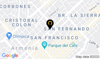 Mapa de Hotel San Francisco en Armenia