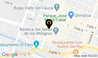 Mapa de Hotel San Julian Buga en Guadalajara de Buga