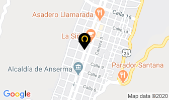Mapa de Hotel santa clara en Anserma
