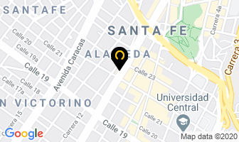 Mapa de Hotel Santamaria De Jose en Bogotá D.C