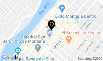 Mapa de Hotel Santorini Loft en Montería