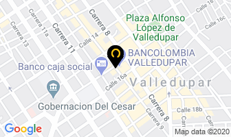 Mapa de Hotel Sicarare en Valledupar