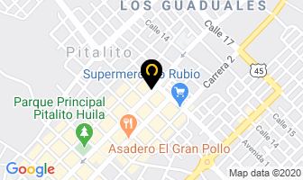 Mapa de Hotel Suramericano en Pitalito