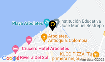 Mapa de Hotel Tocarema en Arboletes