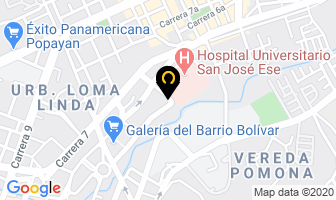 Mapa de Hotel Torreón Plaza en Popayán