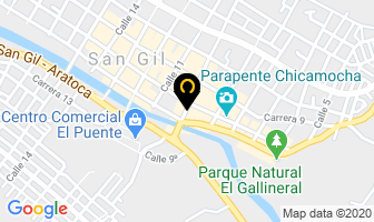 Mapa de Hotel Villa Oriente en San Gil