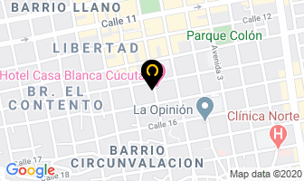 Mapa de Hotel Villa Real en Cúcuta