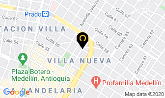 Mapa de Hotel Villa Turquesa en Medellín