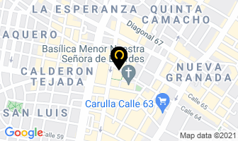 Mapa de Hotel Vista Mar en Bogotá D.C