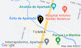 Mapa de Hotel William Sánchez en Apartadó