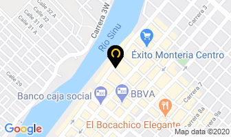 Mapa de Hotel Zenú en Montería