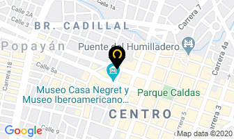 Mapa de Hoteles Alcayata en Popayán