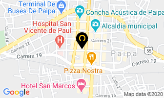 Mapa de Hoteles Canada en Paipa