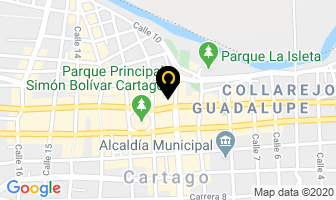 Mapa de Hoteles Cartago E.u en Cartago
