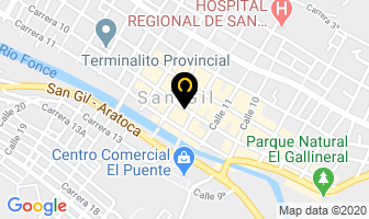 Mapa de Hotelmonchuelo en San Gil
