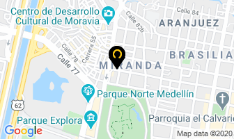 Mapa de Hugo Autos en Medellín