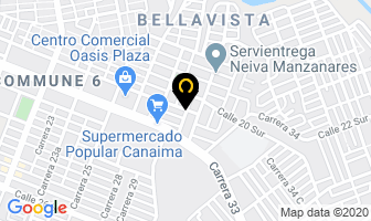 Mapa de Huila Extrema en Neiva
