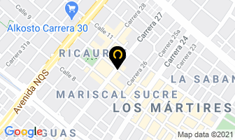 Mapa de Hy-tec-col en Bogotá D.C