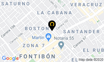 Mapa de Iberchem Andina Ltda. en Bogotá D.C
