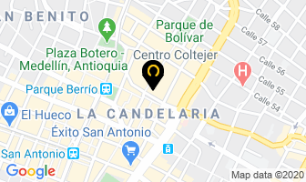 Mapa de Icetex en Medellín