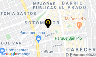 Mapa de Icontec en Bucaramanga