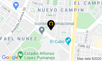 Mapa de Icontec en Bogotá D.C