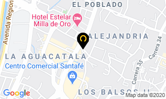 Mapa de Icontec en Medellín