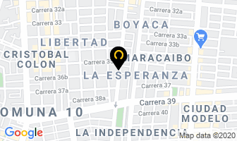 Mapa de Iglesia Cristiana Cuadrangular Distrito Andino en Cali