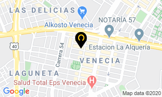Mapa de Iglesia Manantial Venecia en Bogotá D.C