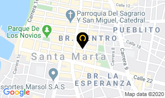 Mapa de Imagen Vision Center en Santa Marta