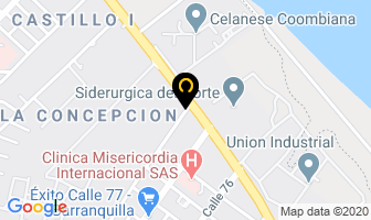 Mapa de Imocom S.a. en Barranquilla