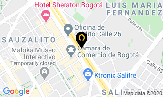 Mapa de Importaciones El Tungsteno en Bogotá D.C