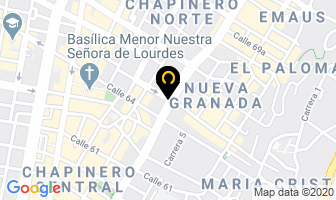 Mapa de Inacor Car´s en Bogotá D.C