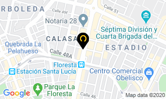 Mapa de Incoder en Medellín