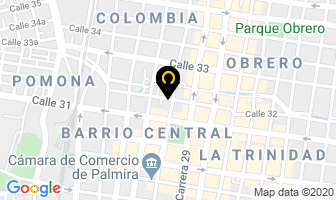 Mapa de Indagro Ltda. en Palmira