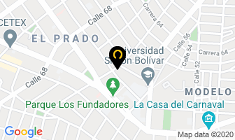 Mapa de Indenar en Barranquilla