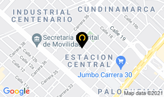 Mapa de Indetro Ltda. en Bogotá D.C