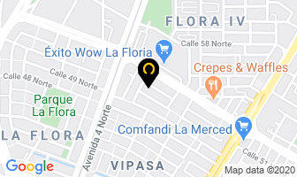 Mapa de Inducauchos Ltda. en Cali
