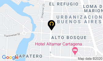 Mapa de Indufrial S.A. en Cartagena