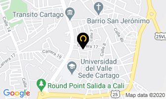 Mapa de Indumascotas en Cartago