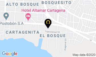 Mapa de Indupinturas en Cartagena