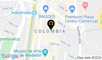 Mapa de Induplasve en Medellín