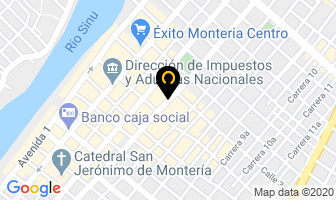 Mapa de Indusandra en Montería