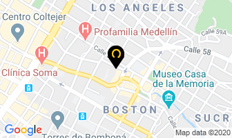 Mapa de Industria De Jabones en Medellín