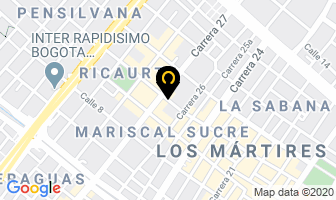Mapa de Industrial De Tintas Ltda. en Bogotá D.C